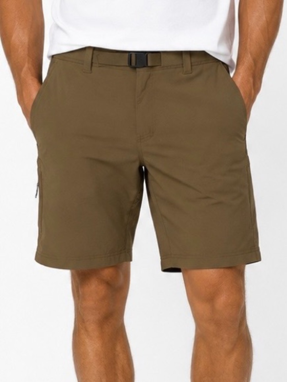 Sierra Designs Men’s Tech Hiking Shorts Brown Size 36 Stretch Belted